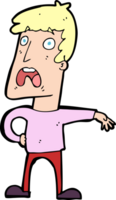 cartoon complaining man png