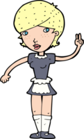 cartoon waitress taking order png