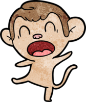 shouting cartoon monkey dancing png