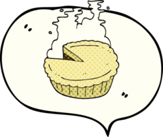mano disegnato comico libro discorso bolla cartone animato torta png