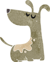 tecknad glad hund png