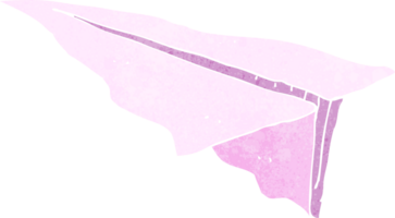 avião de papel de desenho animado png