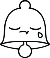 line drawing cartoon of a bell png