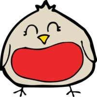 funny cartoon christmas robin png