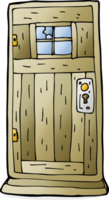 cartoon old wood door png