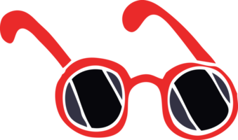 cartoon doodle sun glasses png