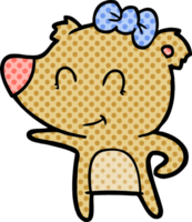 female bear cartoon png