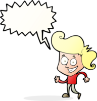 cartoon grinning man with speech bubble png