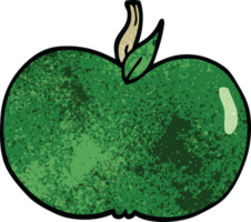 cartoon doodle juicy apple png
