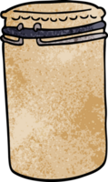 cartoon doodle storage jar png