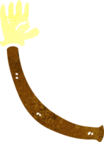 Cartoon-Arm mit Gummihandschuh png