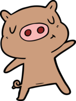 cartoon content pig png
