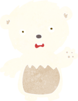 cartoon worried polar bear png