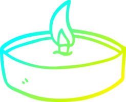 cold gradient line drawing of a cartoon teal light png