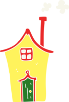 flat color style cartoon house png