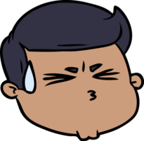 cartoon male face png