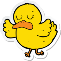 pegatina de un pato de dibujos animados png