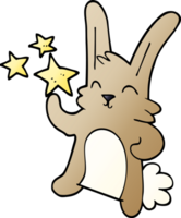 cartoon doodle happy bunny png