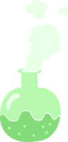 flat color illustration of chemical reaction png