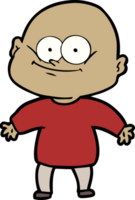 cartoon bald man staring png