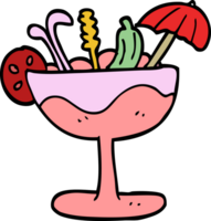 cocktail di doodle dei cartoni animati png
