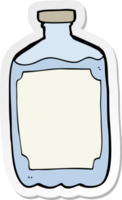 sticker van een cartoon waterfles png