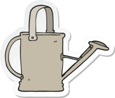 sticker of a cartoon watering can png