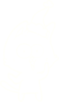 desenho de giz de gato fofo png