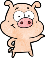 dessin animé, cochon, pointage png