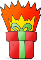 hand- getrokken tekenfilm Kerstmis geschenk png