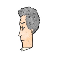 dessin animé homme aux cheveux gris png