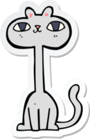 sticker of a cartoon cat png