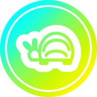 fofa besouro circular ícone com legal gradiente terminar png