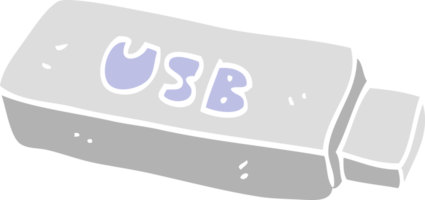 plat Couleur illustration de USB bâton png