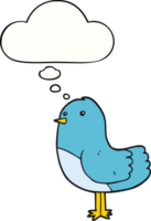 cartoon bird with thought bubble png