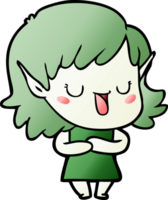 cartoon elf girl png