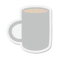 kaffe råna klistermärke png