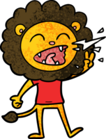 cartoon roaring lion png