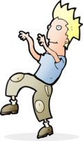 cartoon happy man doing funny dance png