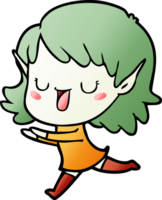 cartoon elf girl png