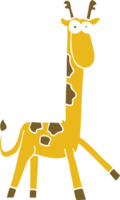 girafa engraçada do doodle dos desenhos animados png