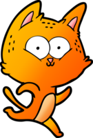 gato de desenho animado correndo png