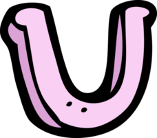 tekenfilm letter u png