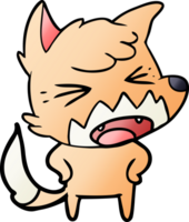 angry cartoon fox png