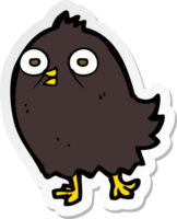 sticker of a funny cartoon bird png