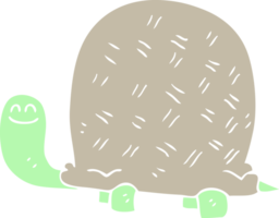 ilustración de color plano de tortuga png