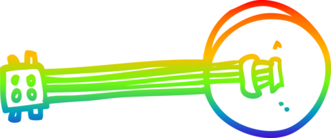 arcobaleno pendenza linea disegno di un' cartone animato bangio png