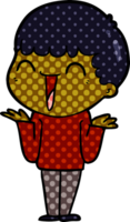 hombre feliz de dibujos animados png