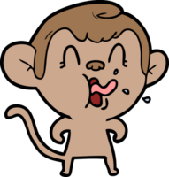 crazy cartoon monkey png