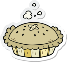 sticker of a cartoon pie png